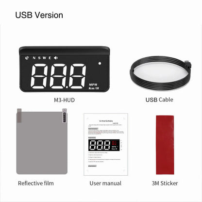 Car Digital Speedometer with Windshield Display