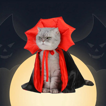 Vampire Charm: Spooky Pet Cloak Costume