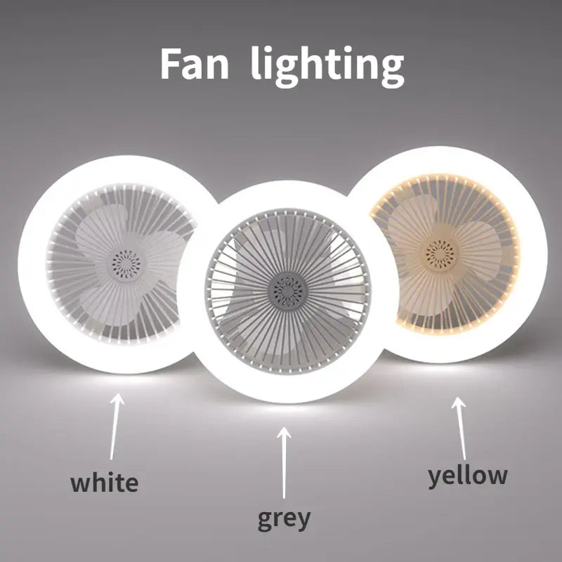 Remote-Controlled Ceiling Lamp with Cooling Fan