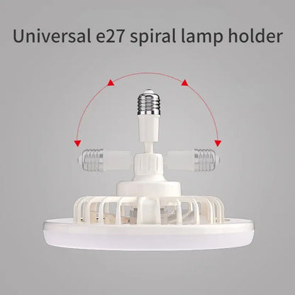 Remote-Controlled Ceiling Lamp with Cooling Fan