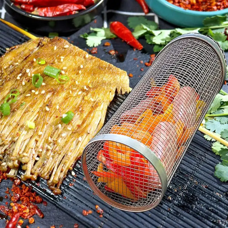 Cylindrical Grill Basket