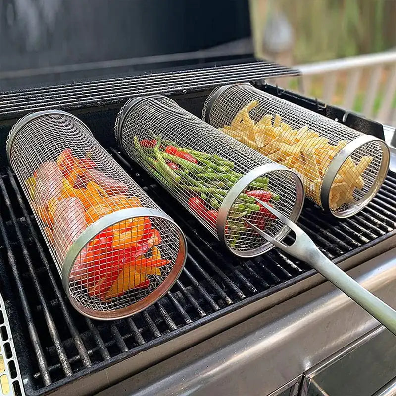 Cylindrical Grill Basket