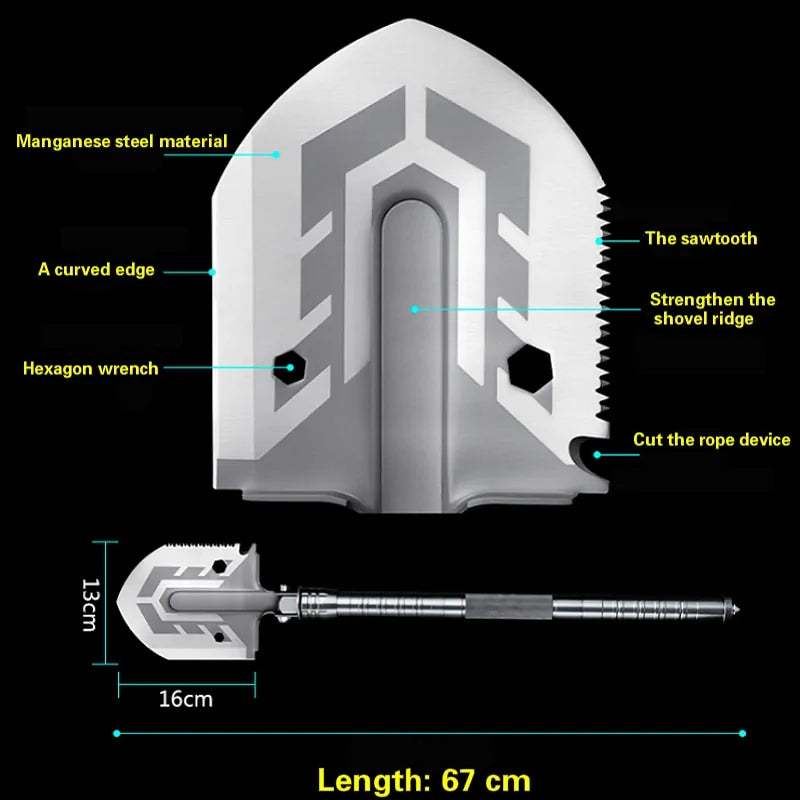 AdventureShovel: Ultimate Folding Multi-Tool