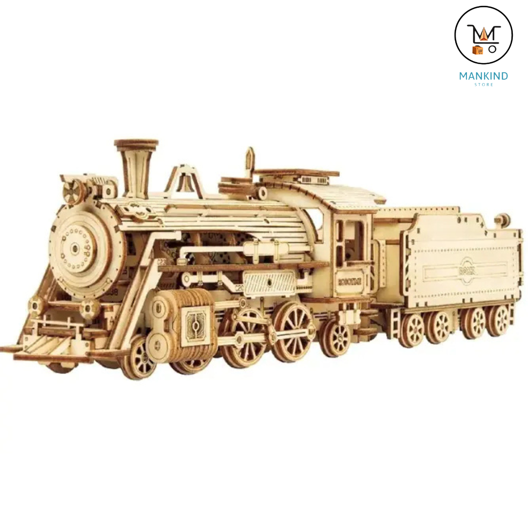 Crafty Train: 3D Wooden Puzzle for All Ages