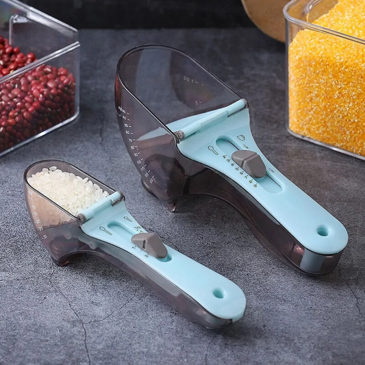 Adjustable Measuring Spoons with Scale