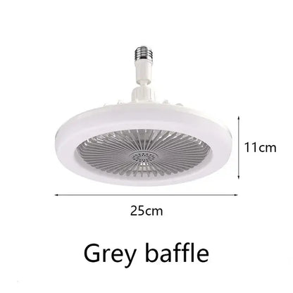 Remote-Controlled Ceiling Lamp with Cooling Fan