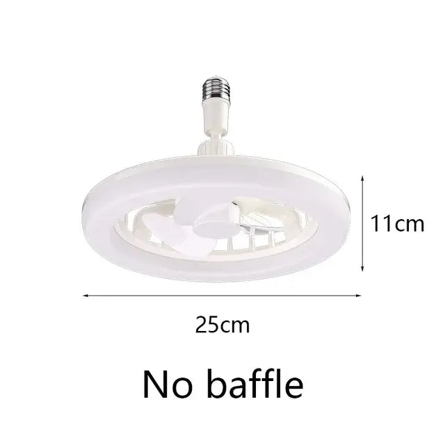 Remote-Controlled Ceiling Lamp with Cooling Fan