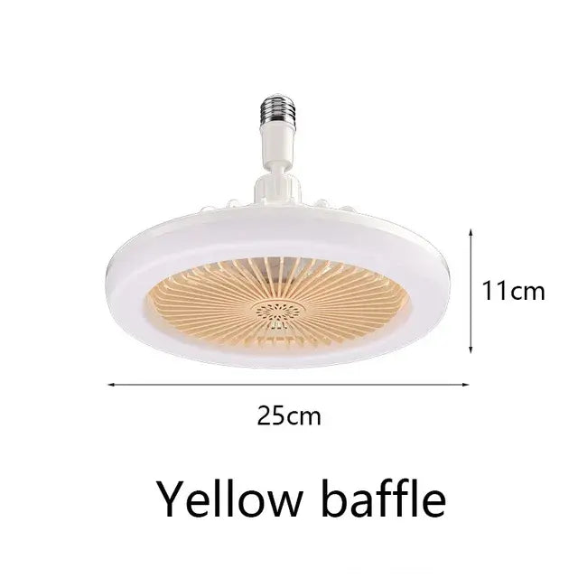 Remote-Controlled Ceiling Lamp with Cooling Fan