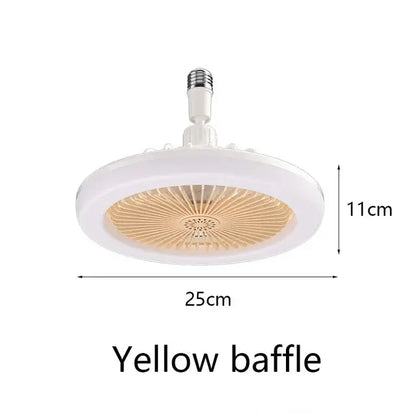 Remote-Controlled Ceiling Lamp with Cooling Fan