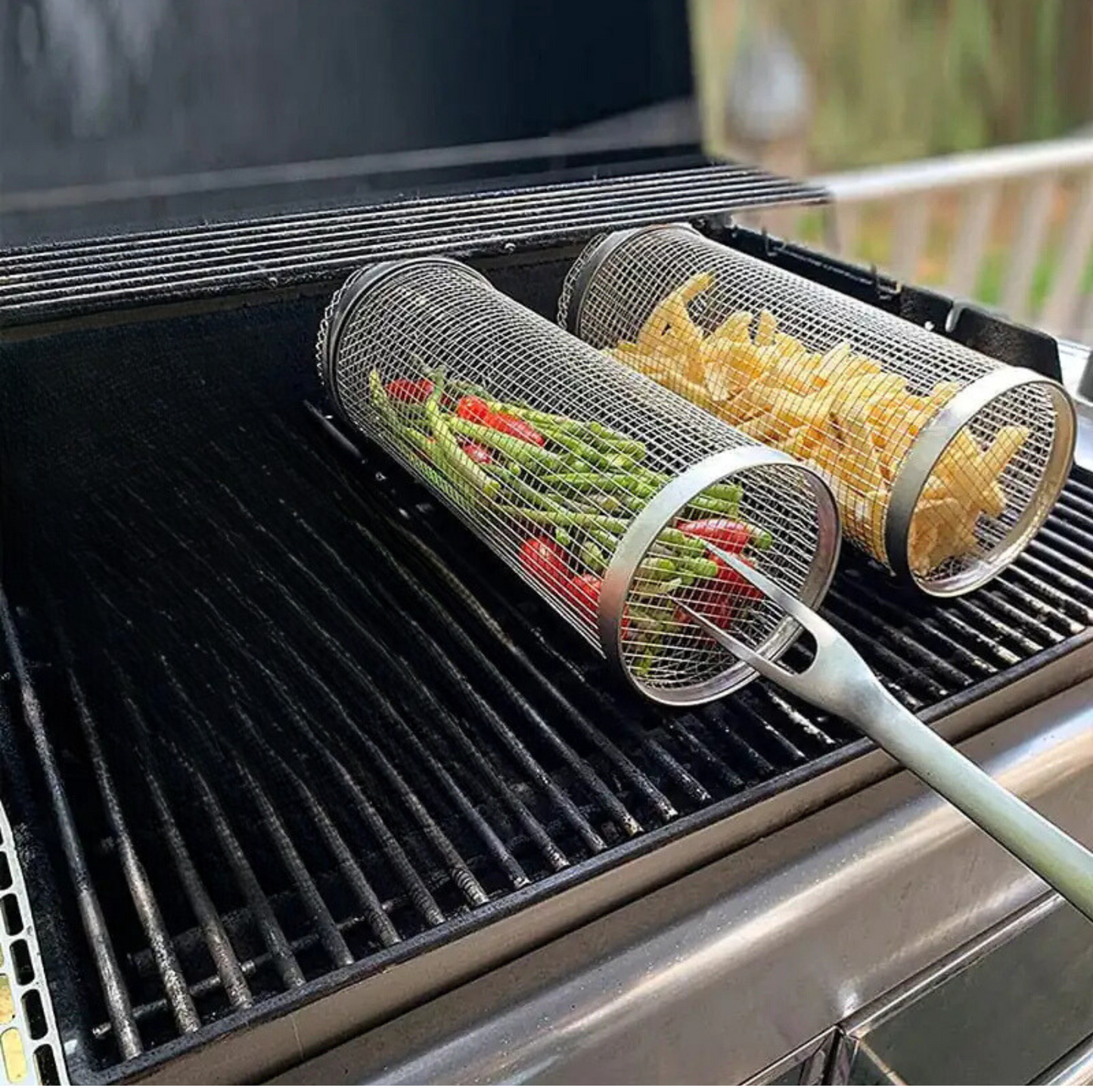 Cylindrical Grill Basket