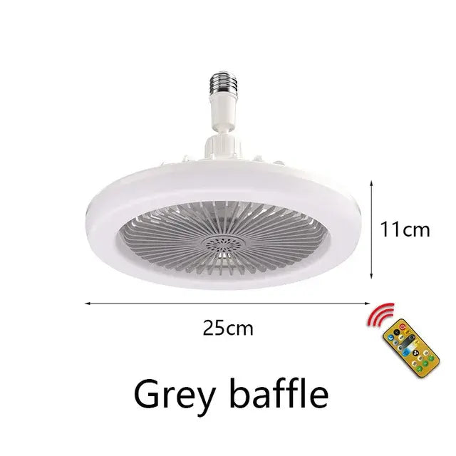 Remote-Controlled Ceiling Lamp with Cooling Fan