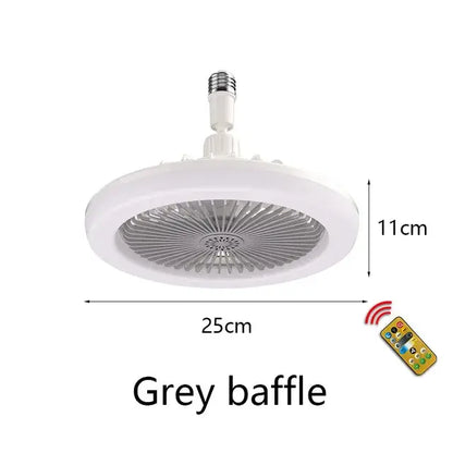 Remote-Controlled Ceiling Lamp with Cooling Fan