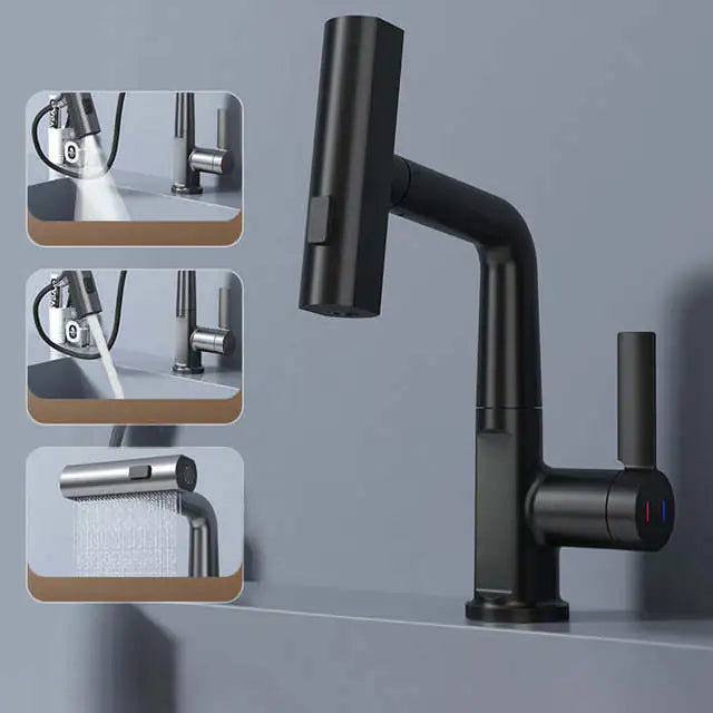 Waterfall Basin Faucet with Digital Display