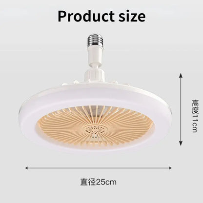 Remote-Controlled Ceiling Lamp with Cooling Fan